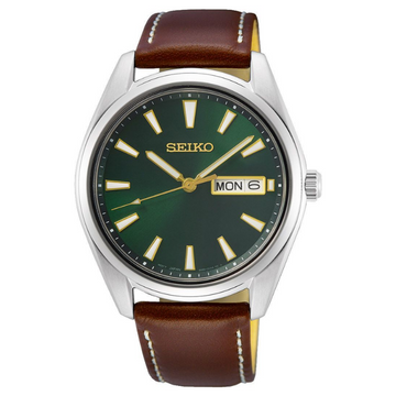 Seiko Dress Analog Green Dial Men's Watch-SUR449P1