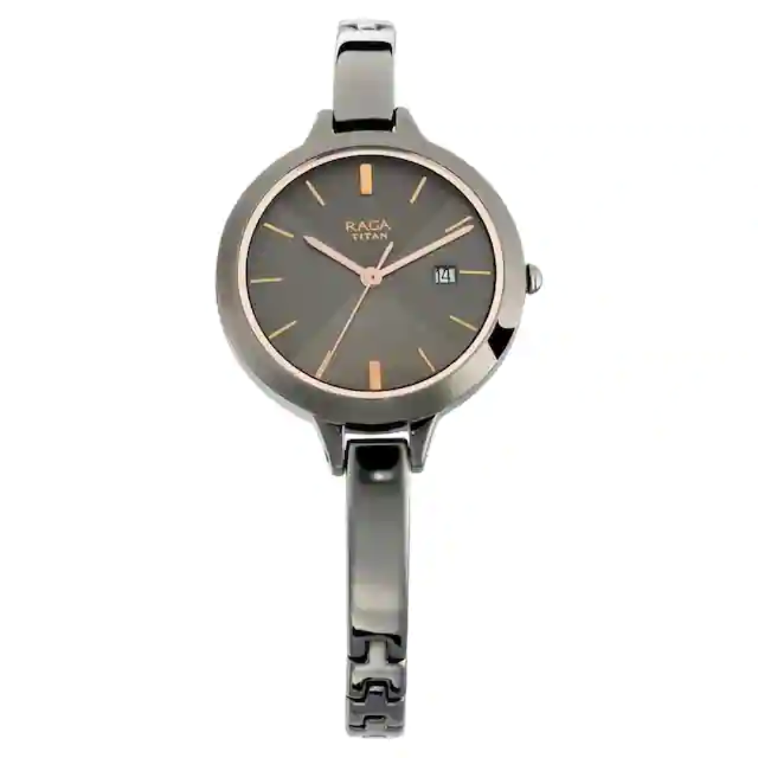 Titan Raga Grey Dial Metal Strap Watch NN2578QM02 (DJ587)