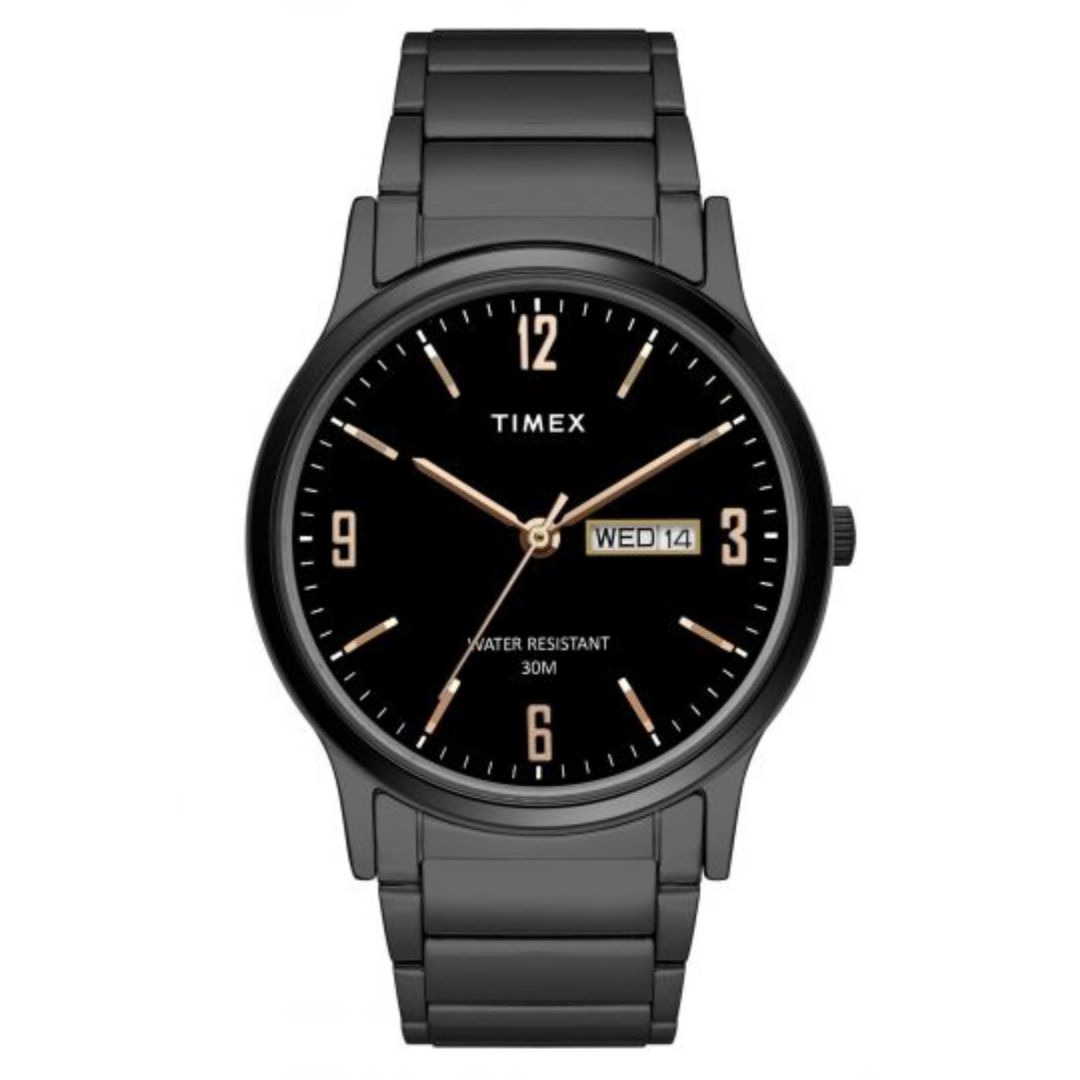 TIMEX ANALOG BLACK DIAL MEN'S WATCH TW000R438