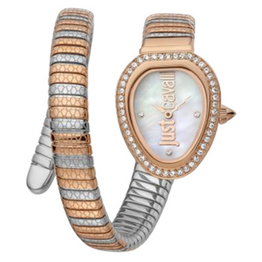 JUST CAVALLI JC1L167M0065 Snake Analog Watch for Women