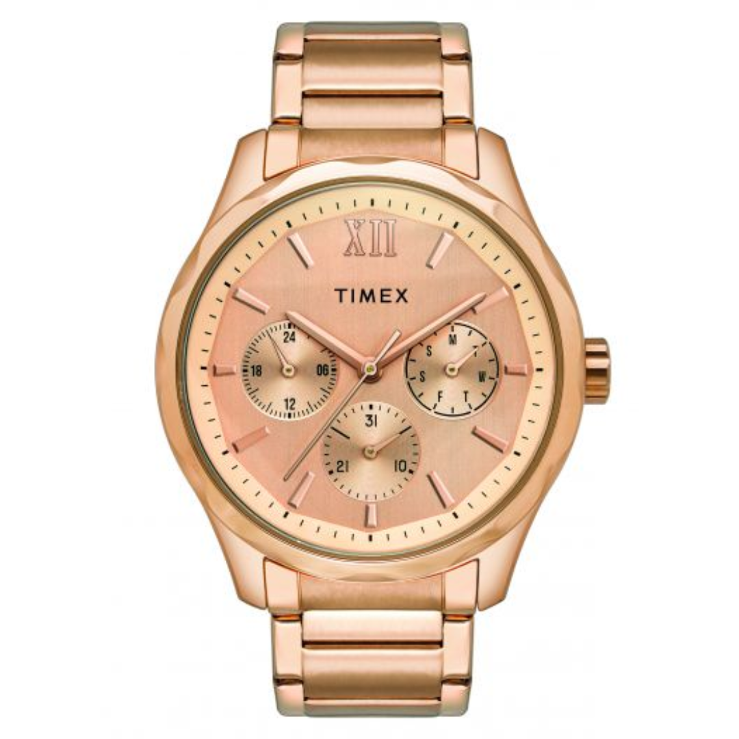 TIMEX ANALOG ROSE GOLD DIAL UNISEX'S WATCH-TW00PR266