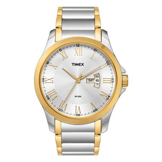 TIMEX ANALOG WHITE DIAL MEN'S WATCH-TW000X111