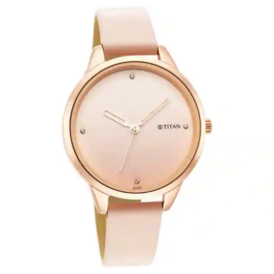 Titan Pastel Dreams Pink Dial Pink Leather Strap Watch 2664WL02 / NS2664WL02