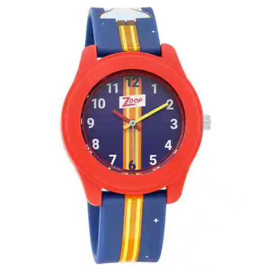 Blue Dial Silicone Strap Watch NP26019PP02W (DK587)