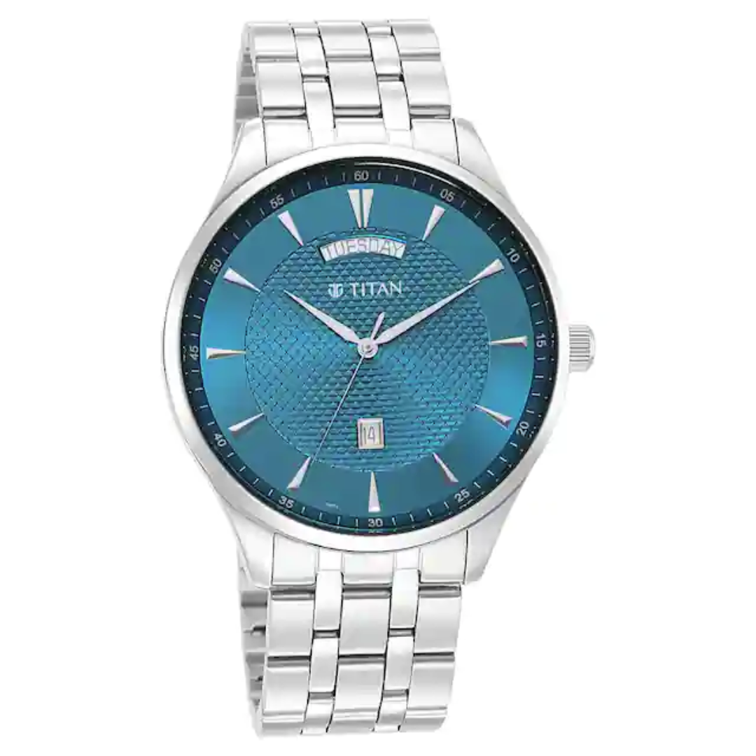 Opulent III Blue Dial Analog Watch for Men 90127SM01