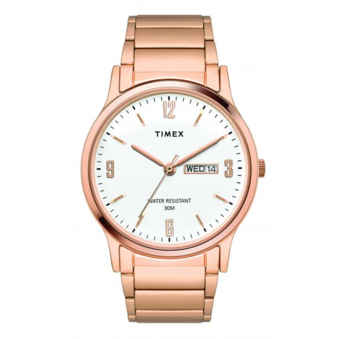 TIMEX ANALOG WHITE DIAL UNISEX'S WATCH-TW00PR263