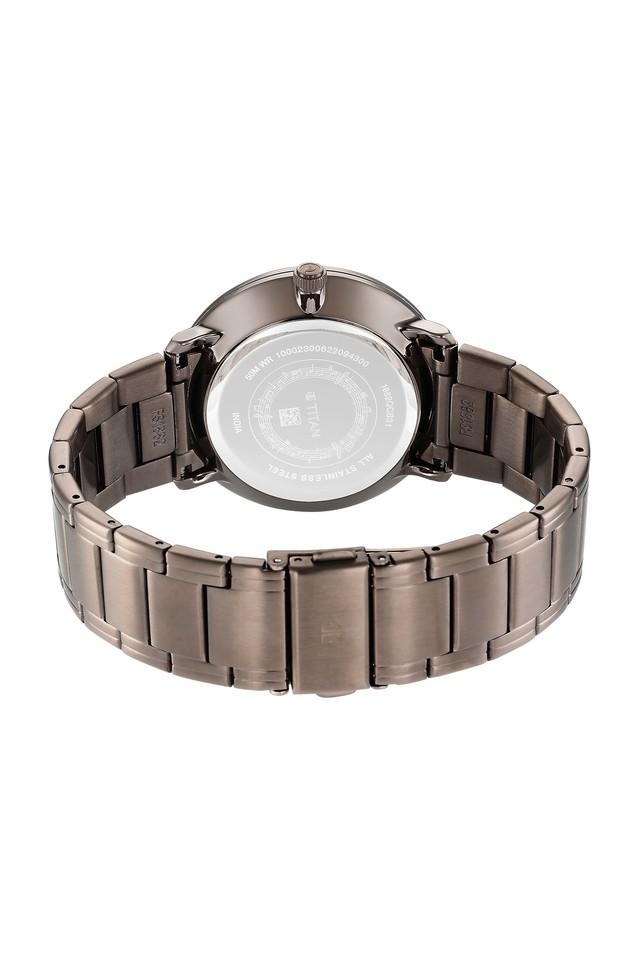 Quartet Grey Dial Stainless Steel Strap Watch 1882QM01