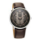 Quartet Black Dial Leather Strap Watch 1882SL01