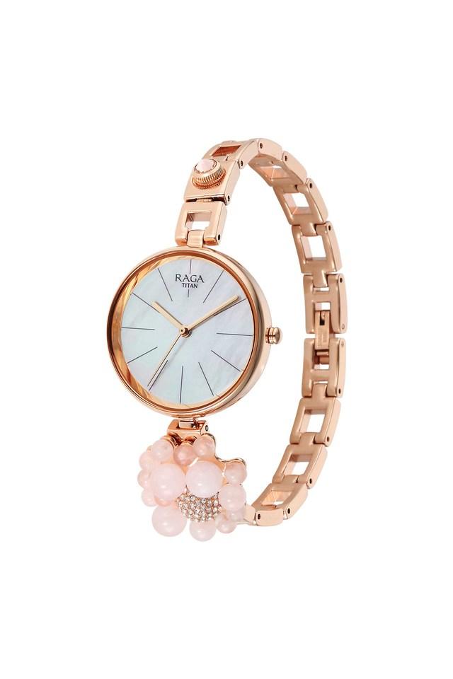 Titan Raga Delight Mother Of Pearl Dial Metals Strap Watch 95201WM01 / NS95201WM01