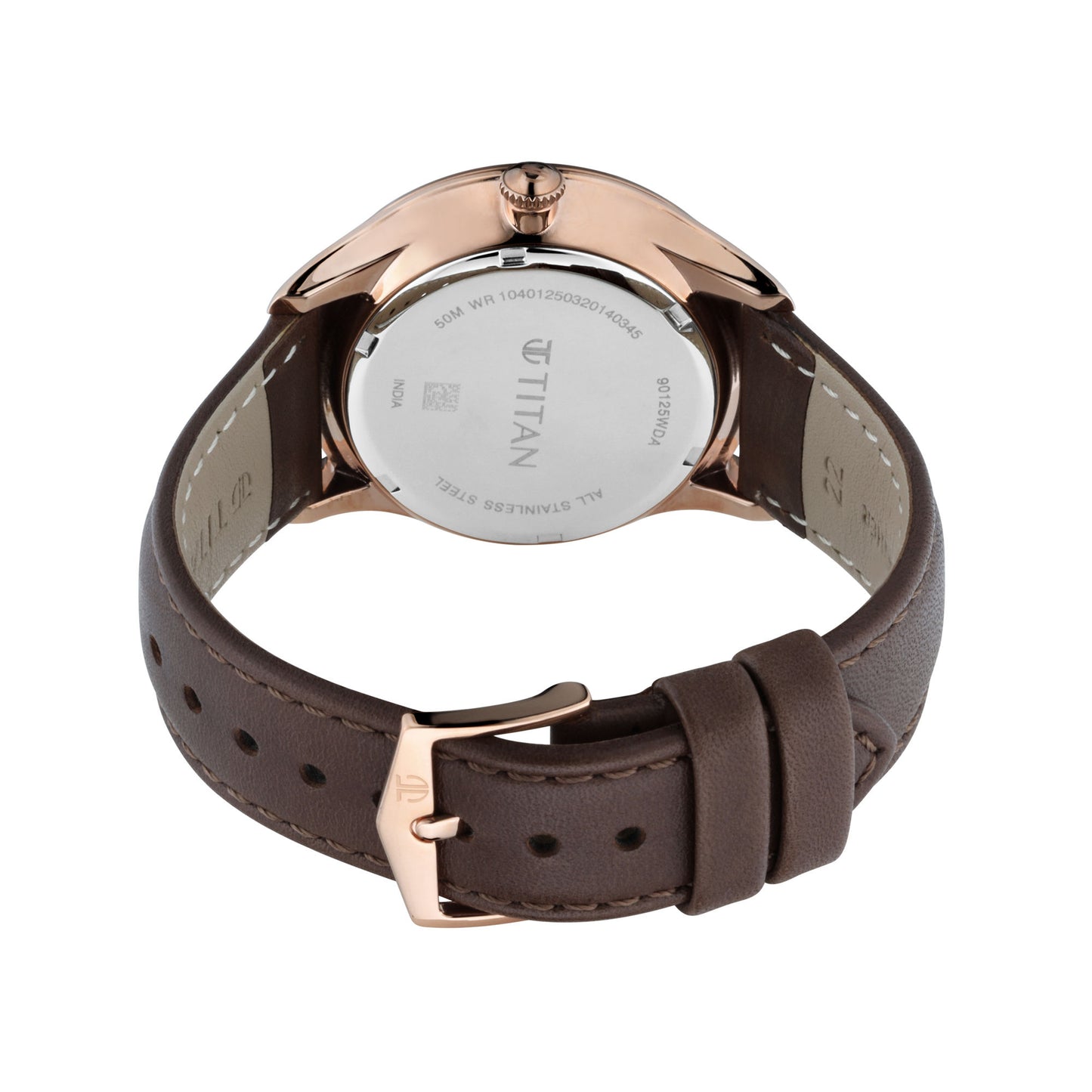 TITAN Brown Dial with Rose Gold Case 90125WL01