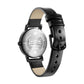 Linnea Black Dial Black Leather Strap Watch NR8174NL01