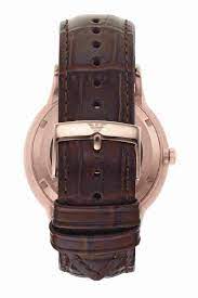 Automatic Brown Leather Watch AR60039