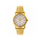 White Dial Golden Stainless Steel Strap Watch NR77049YM03