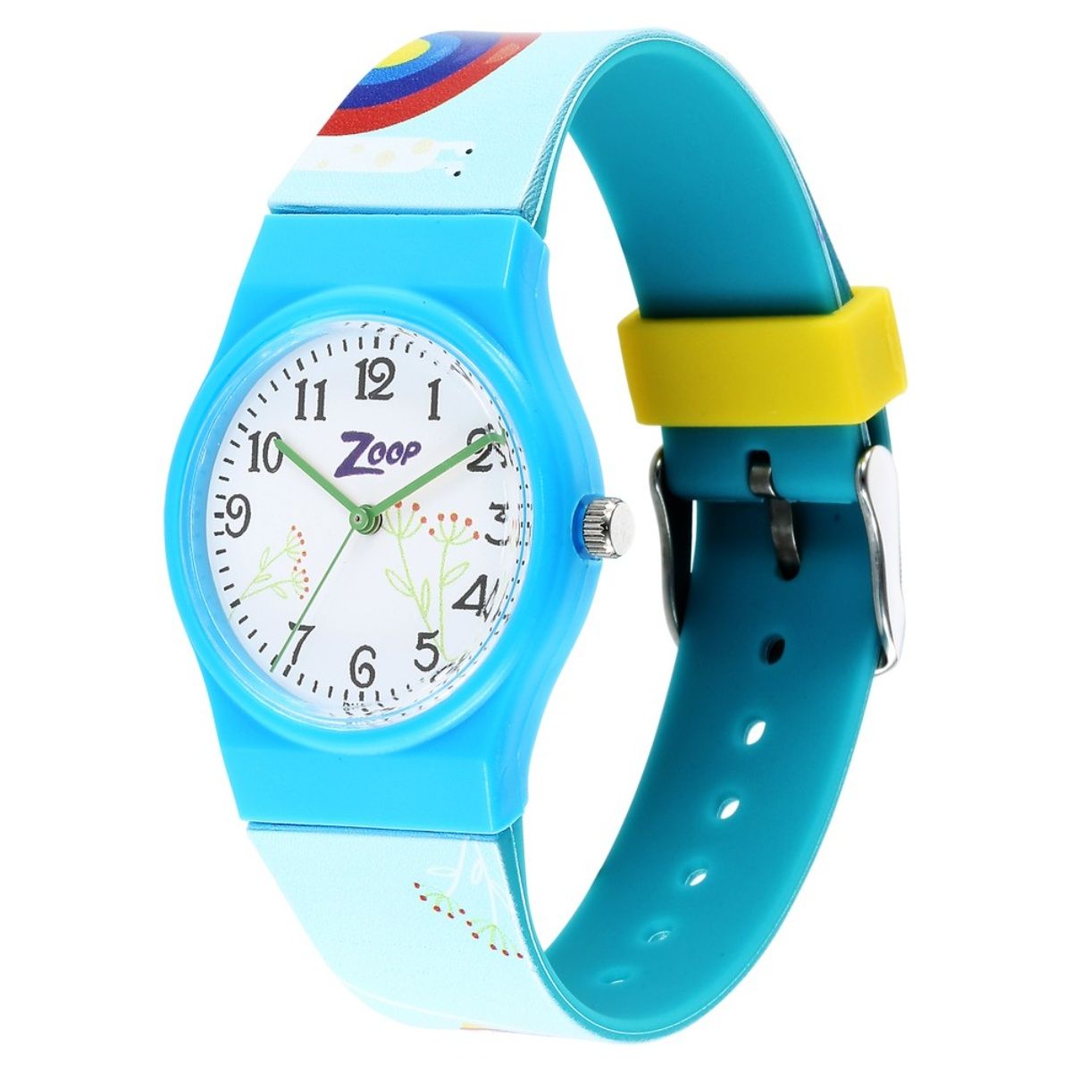 Buy Zoop Analog Girl's Watch (Purple Dial Multi Colored Strap) at Amazon.in