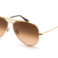 RAY-BAN SUNLGASSES AVIATOR GRADIENT BRONZE RB 3025 9001A558