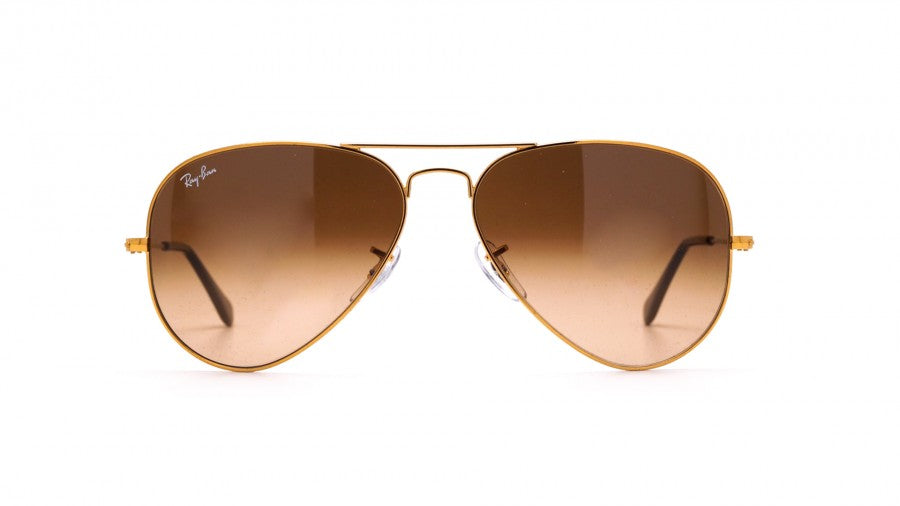 RAY-BAN SUNLGASSES AVIATOR GRADIENT BRONZE RB 3025 9001A558