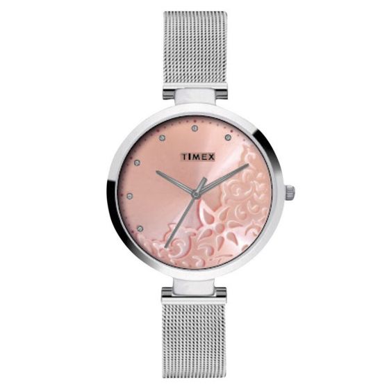 TIMEX ANALOG PINK DIAL WOMEN'S WATCH-TW000X217