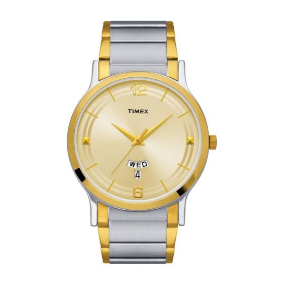 TIMEX CLASSICS ANALOG BEIGE DIAL MEN'S WATCH TW000R426