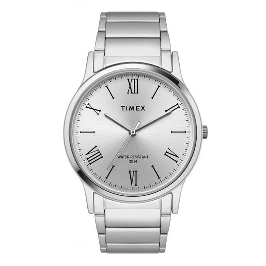 TIMEX ANALOG SILVER DIAL MEN'S WATCH-TW000R430