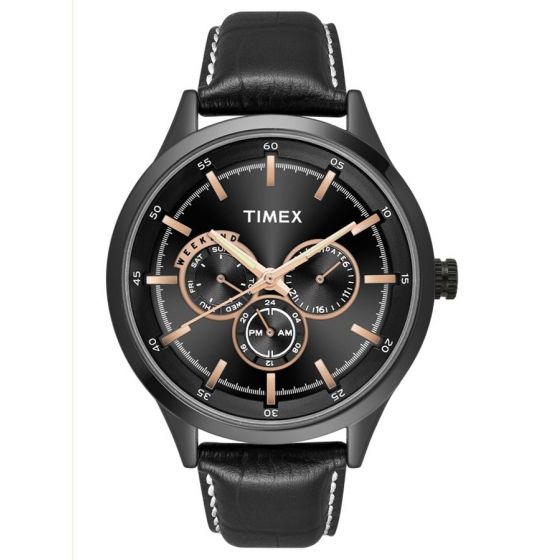 TIMEX ANALOG BLACK DIAL MEN'S WATCH TW000T313