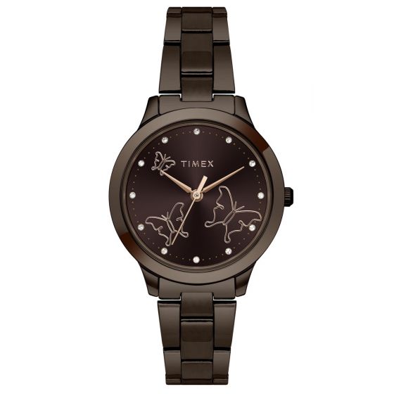 TIMEX ANALOG BROWN DIAL WOMEN'S WATCH-TW000T632