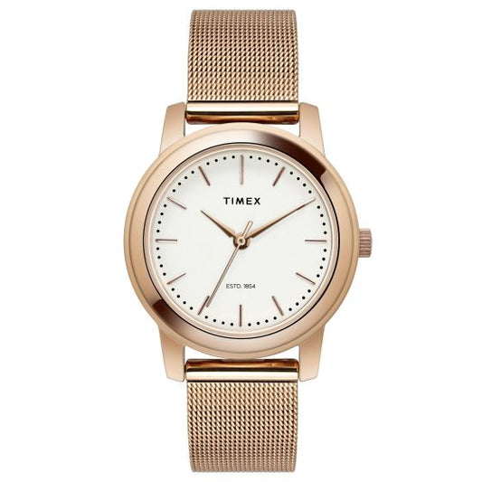 TIMEX ANALOG SILVER DIAL WOMEN'S WATCH-TW000W110