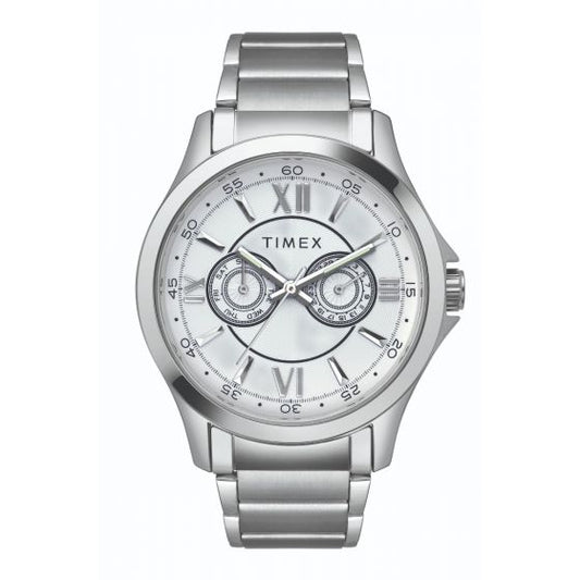 TIMEX ANALOG SILVER DIAL MEN'S WATCH-TW000X121