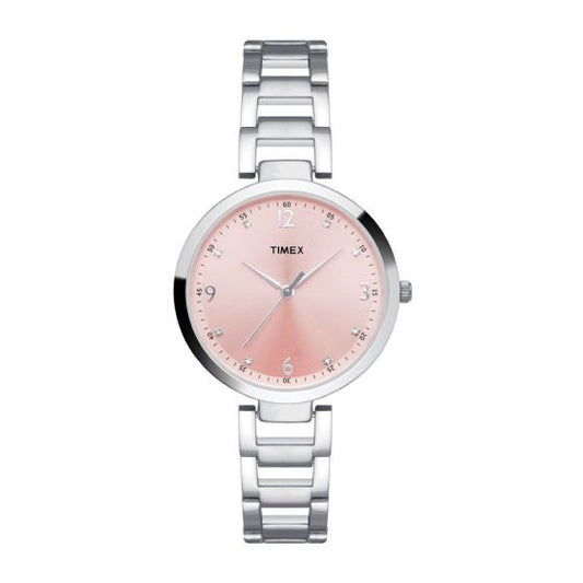 TIMEX FASHION ANALOG PINK DIAL WOMEN'S WATCH TW000X201