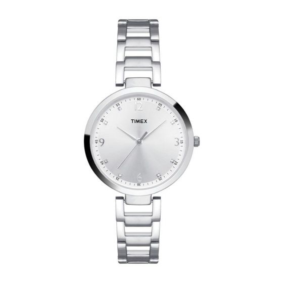 TIMEX FASHION ANALOG SILVER DIAL WOMEN'S WATCH TW000X202