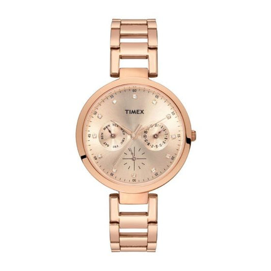 TIMEX ANALOG BROWN DIAL WOMEN'S WATCH TW000X209