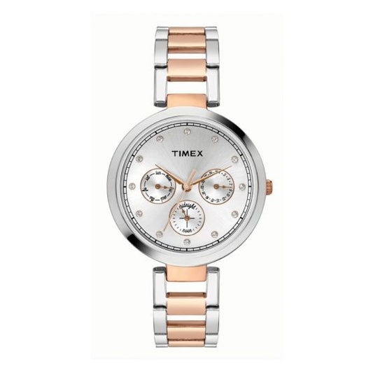 TIMEX ANALOG SILVER DIAL WOMEN'S WATCH-TW000X214