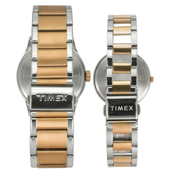 TIMEX ANALOG BLACK DIAL PAIRS WATCH-TW00PR279