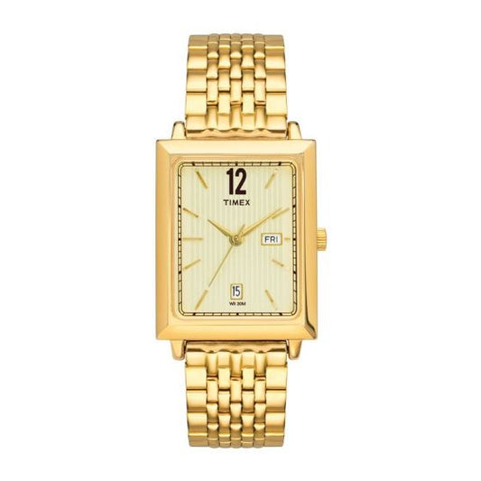 TIMEX ANALOG CHAMPAGNE DIAL MEN'S WATCH-TW0TG6401