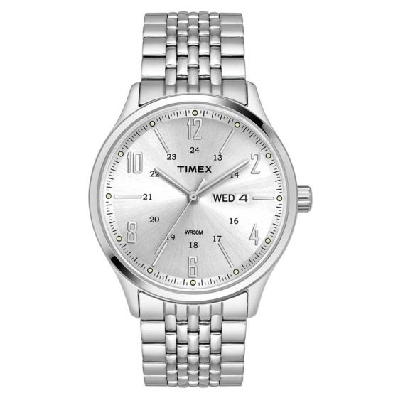 TIMEX ANALOG SILVER DIAL MEN'S WATCH TW0TG6500