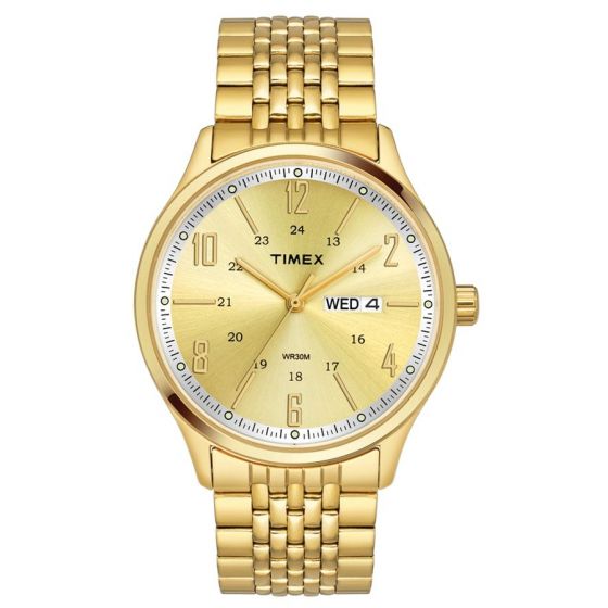 TIMEX ANALOG CHAMPAGNE DIAL MEN'S WATCH TW0TG6503