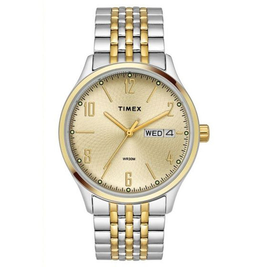 TIMEX ANALOG CHAMPAGNE DIAL MEN'S WATCH-TW0TG6508