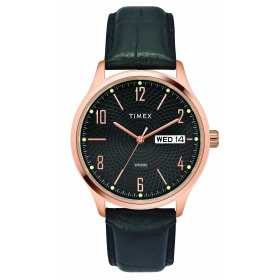 TIMEX ANALOG BLACK DIAL MEN'S WATCH-TW0TG6516