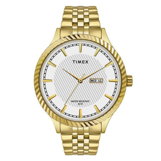 TIMEX ANALOG WHITE DIAL MEN'S WATCH-TW0TG7501