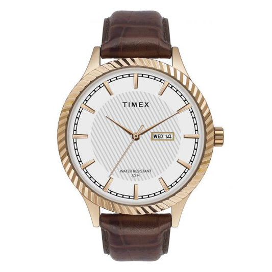 TIMEX ANALOG WHITE DIAL MEN'S WATCH-TW0TG7503