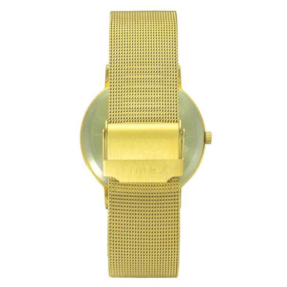 TIMEX MODERN GOLD PLATED WATCH WITH MESH BRACELET-TW0TG8010
