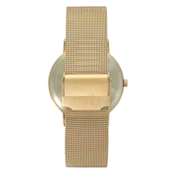 TIMEX MODERN ROSE-GOLD PLATED WATCH WITH MESH BRACELET-TW0TG8011