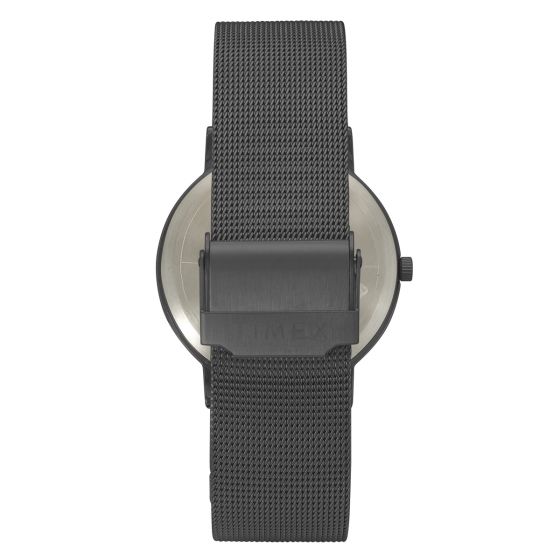 TIMEX MODERN FULL BLACK WATCH WITH MESH BRACELET-TW0TG8012