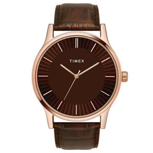 TIMEX MEN'S SLEEK FORMAL WATCH WITH BLACK DIAL-TW0TG8300