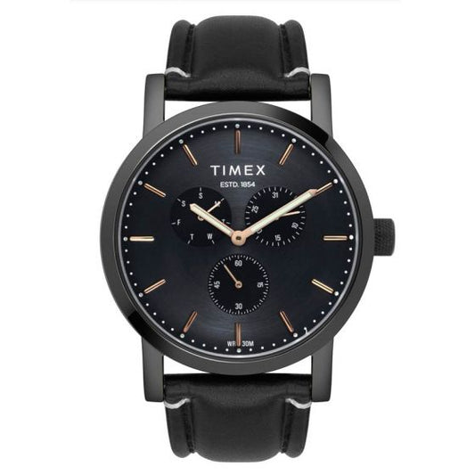 TIMEX ANALOG BLACK DIAL MEN'S WATCH-TWEG16610