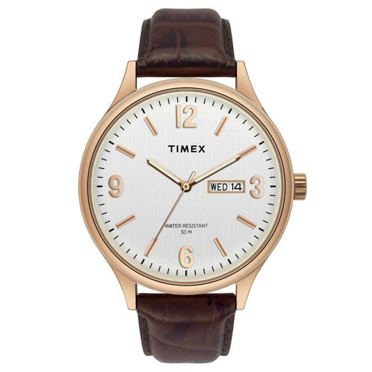 TIMEX ANALOG SILVER DIAL MEN'S WATCH-TWEG18402