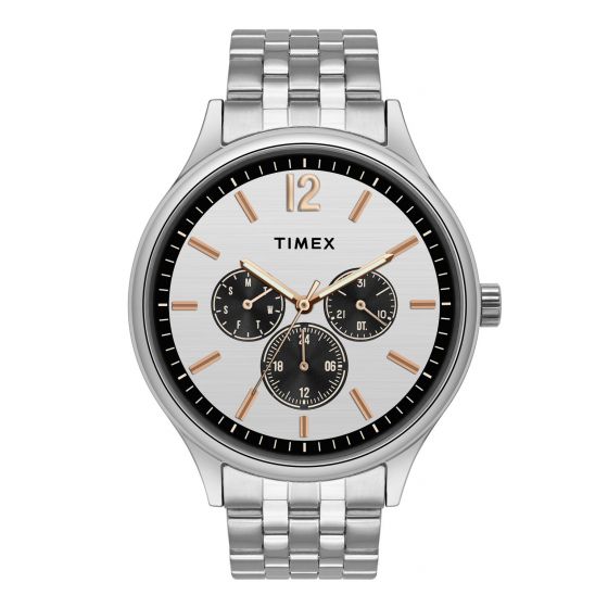 TIMEX ANALOG SILVER DIAL MEN'S WATCH-TWEG18407