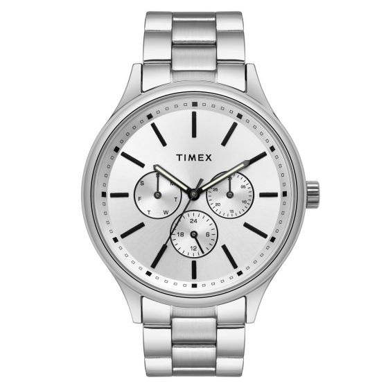 TIMEX ANALOG SILVER DIAL MEN'S WATCH-TWEG18409