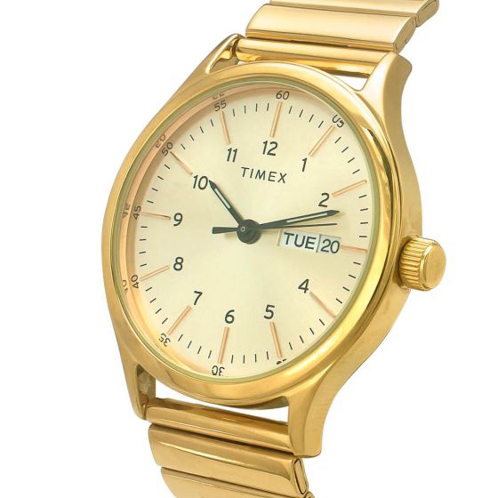 TIMEX MEN'S CHAMPAGNE DIAL WATCH TWEG19706