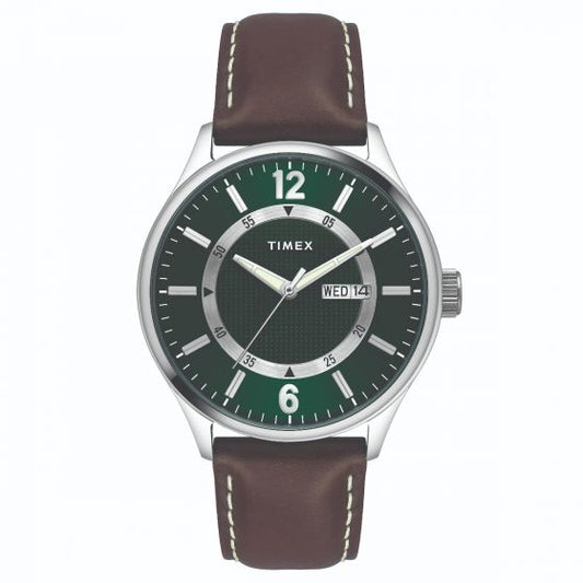 TIMEX ANALOG GREEN DIAL BOY'S WATCH-TWEG19801