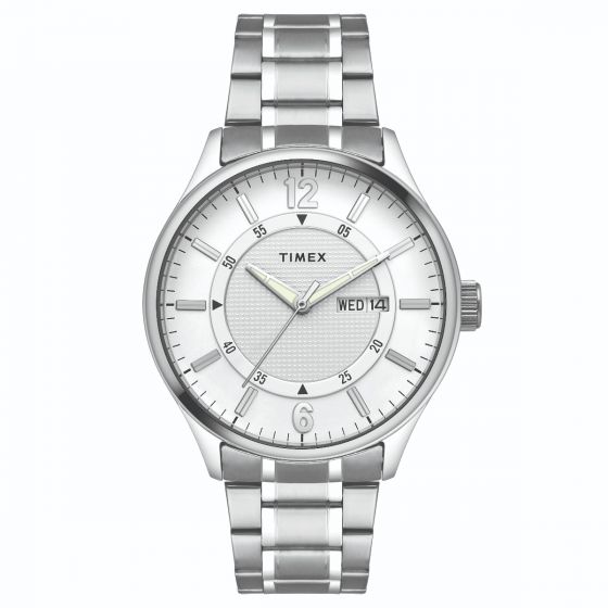 TIMEX ANALOG WHITE DIAL BOY'S WATCH-TWEG19803